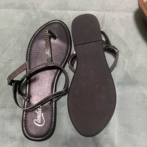 Candies Black Sandals